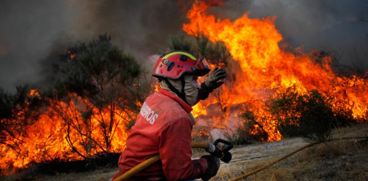 Deflagrou um incêndio nas aldeias de Parada e Faílde, Bragança