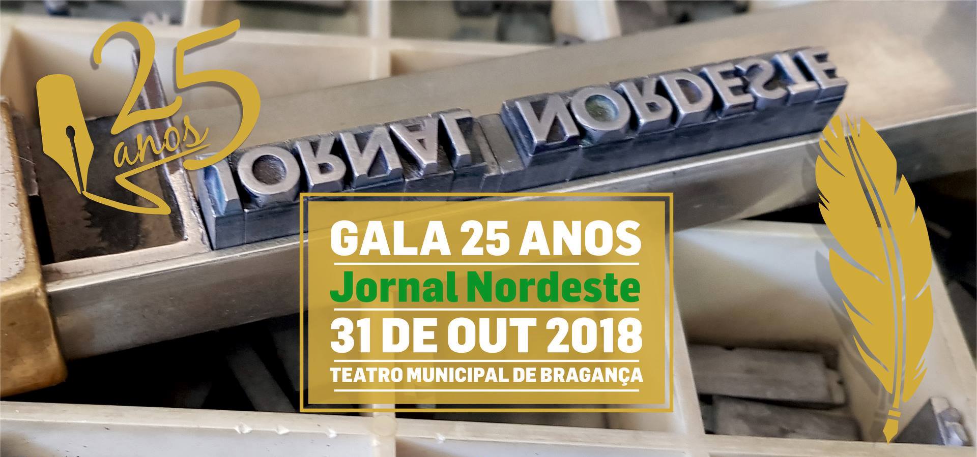 Hoje é dia de gala dos 25 anos do Jornal Nordeste