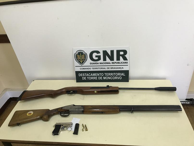 GNR deteve homem de 50 anos por posse de arma ilegal em Freixo de Espada à Cinta