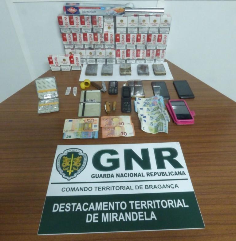 Traficantes de droga nos distritos de Bragança, Vila Real e Porto foram apanhados em flagrante delito em Mirandela