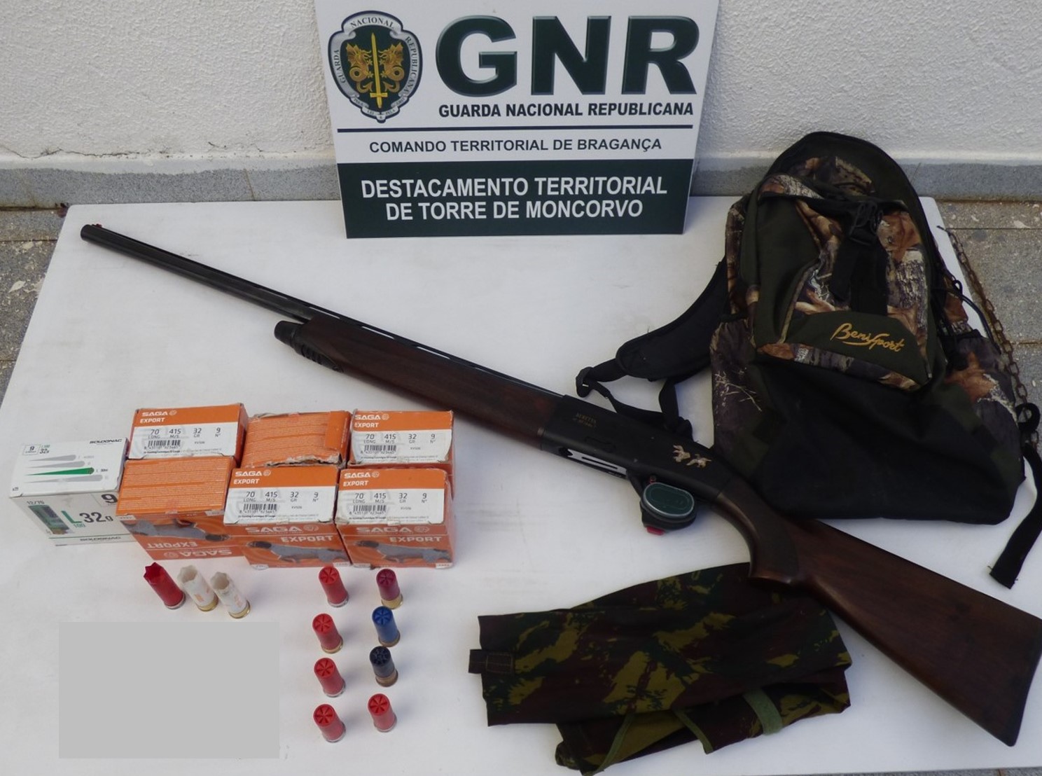 GNR de Torre de Moncorvo surpreende homem de 39 anos a caçar de noite