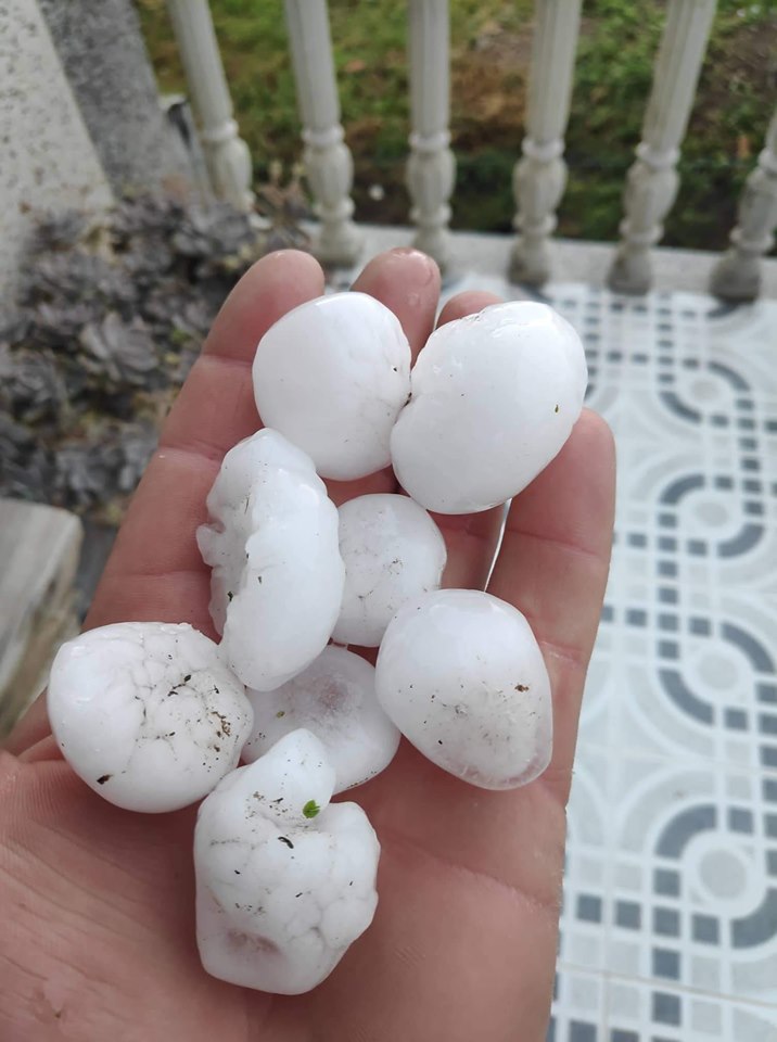 Queda de granizo causa prejuízos em Mogadouro