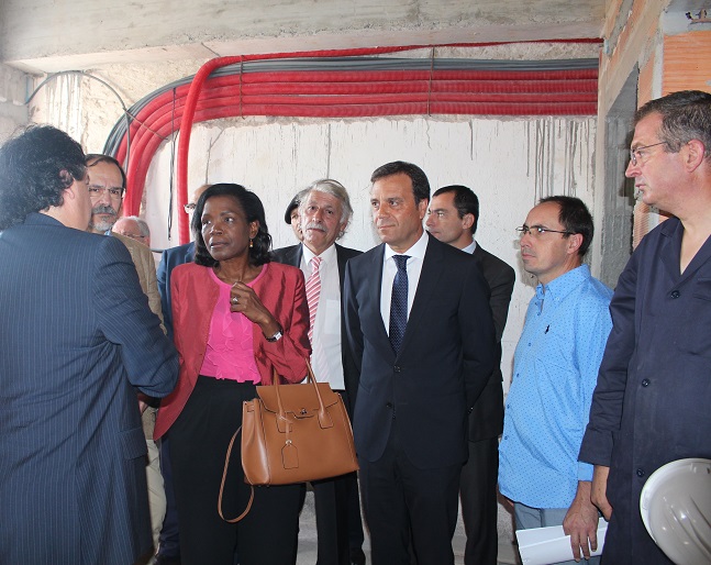 Ministra da Justiça visita obras do estabelecimento prisional de Bragança