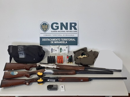 Detidos em Mirandela pelo crime contra a preservação da fauna e das espécies cinegéticas