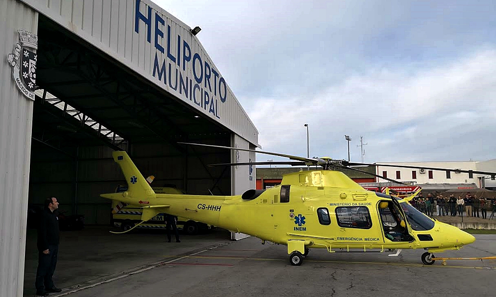 Pilotos impedidos de voar deixaram helicóptero do INEM de Macedo de Cavaleiros parado