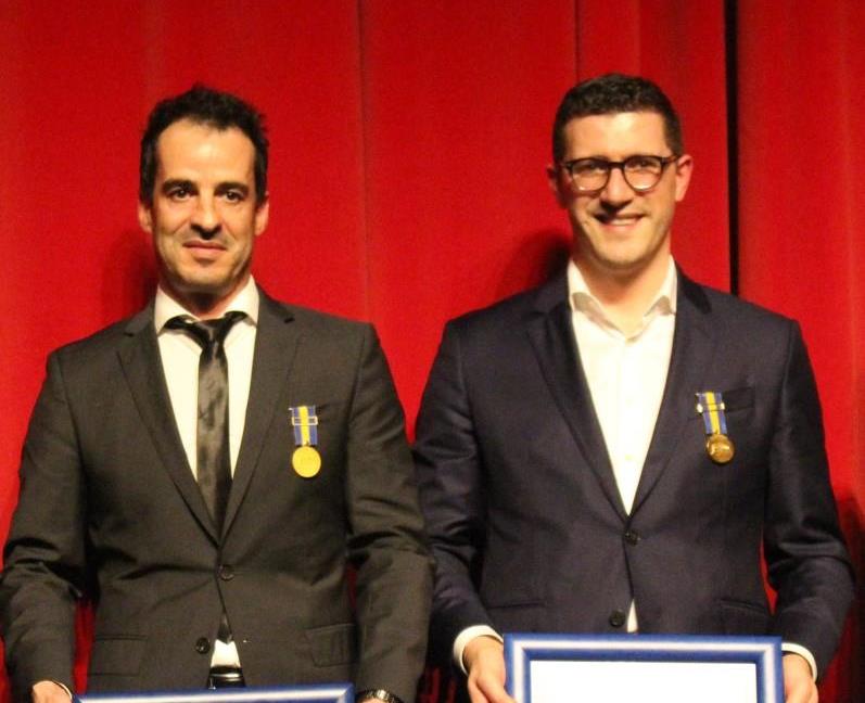 Marco Ferreira e Ricardo Figueira receberam Medalha Municipal de Mérito da cidade de Bragança