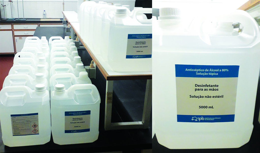 IPB entregou 130L de gel desinfectante à ULS Nordeste