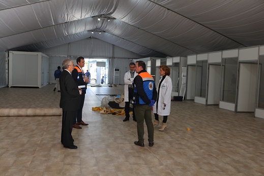 Instalado hospital de campanha na unidade hospitalar de Bragança