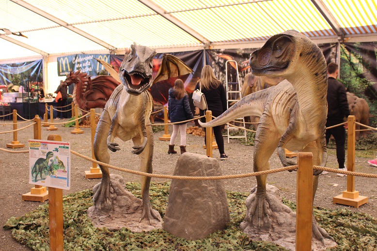 Exposição mostrou dinossauros em tamanho real pela primeira vez em Bragança