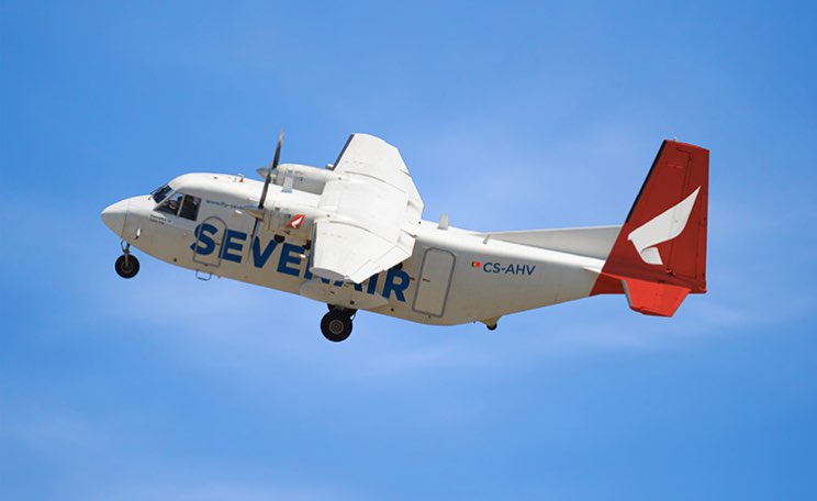 Sevenair mantém linha aérea Bragança-Portimão e garante deslocações de profissionais de saúde