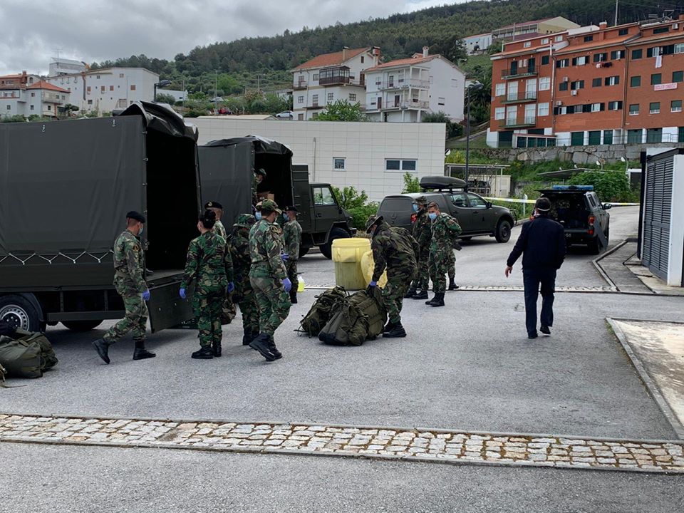 Desinfecção na Unidade de Cuidados Continuados de Moncorvo está a ser assegurada pelo exercito