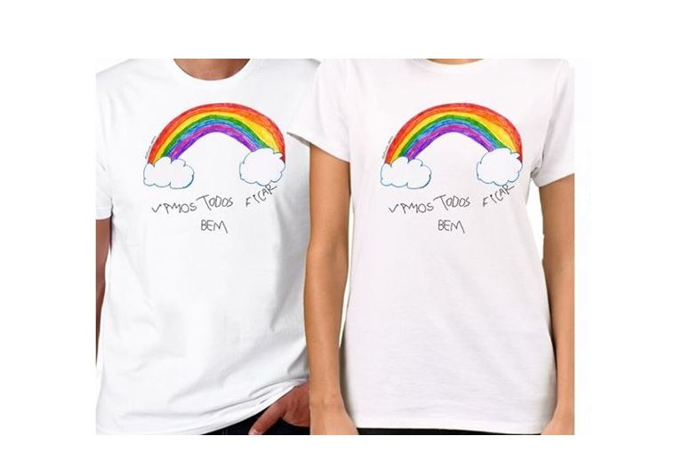 Empresa angaria verbas para profissionais de saúde com venda de T-shirts solidárias