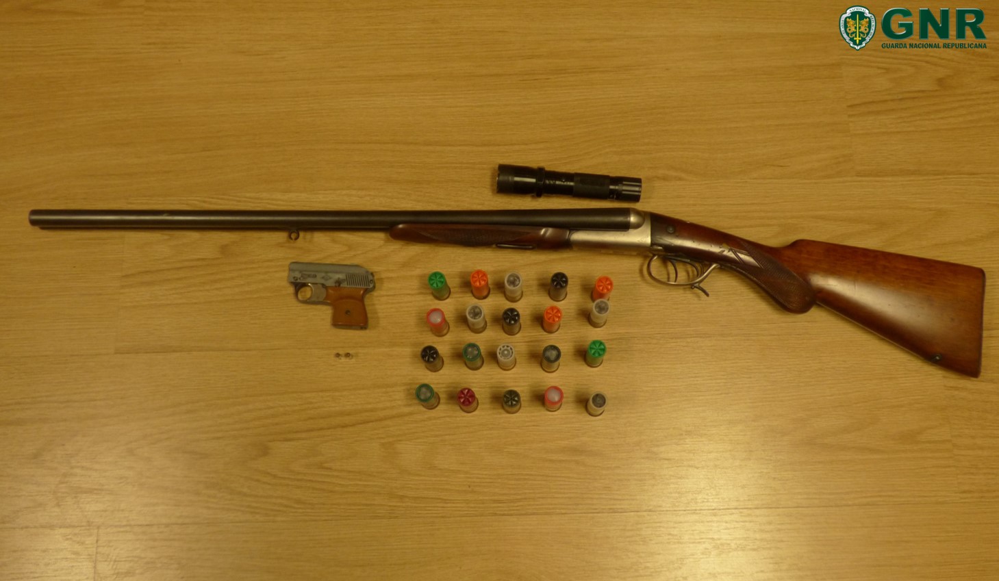 Armas apreendidas em Freixo e Miranda