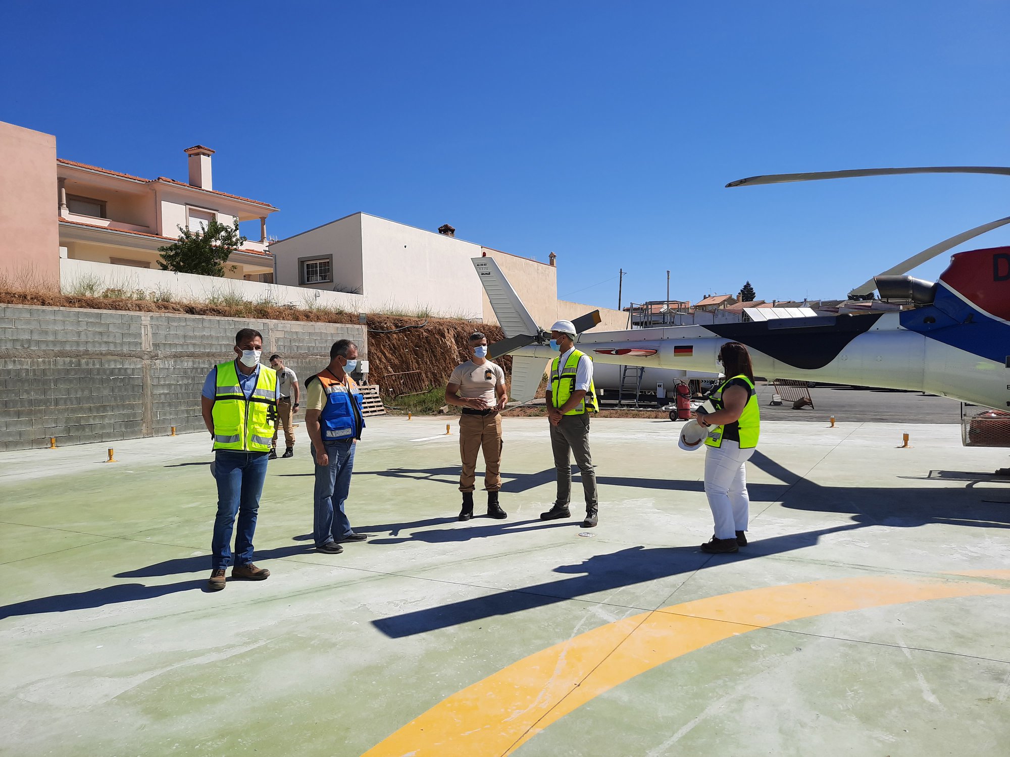 Heliporto e escola Básica e Secundária de Alfândega da Fé estão em obras