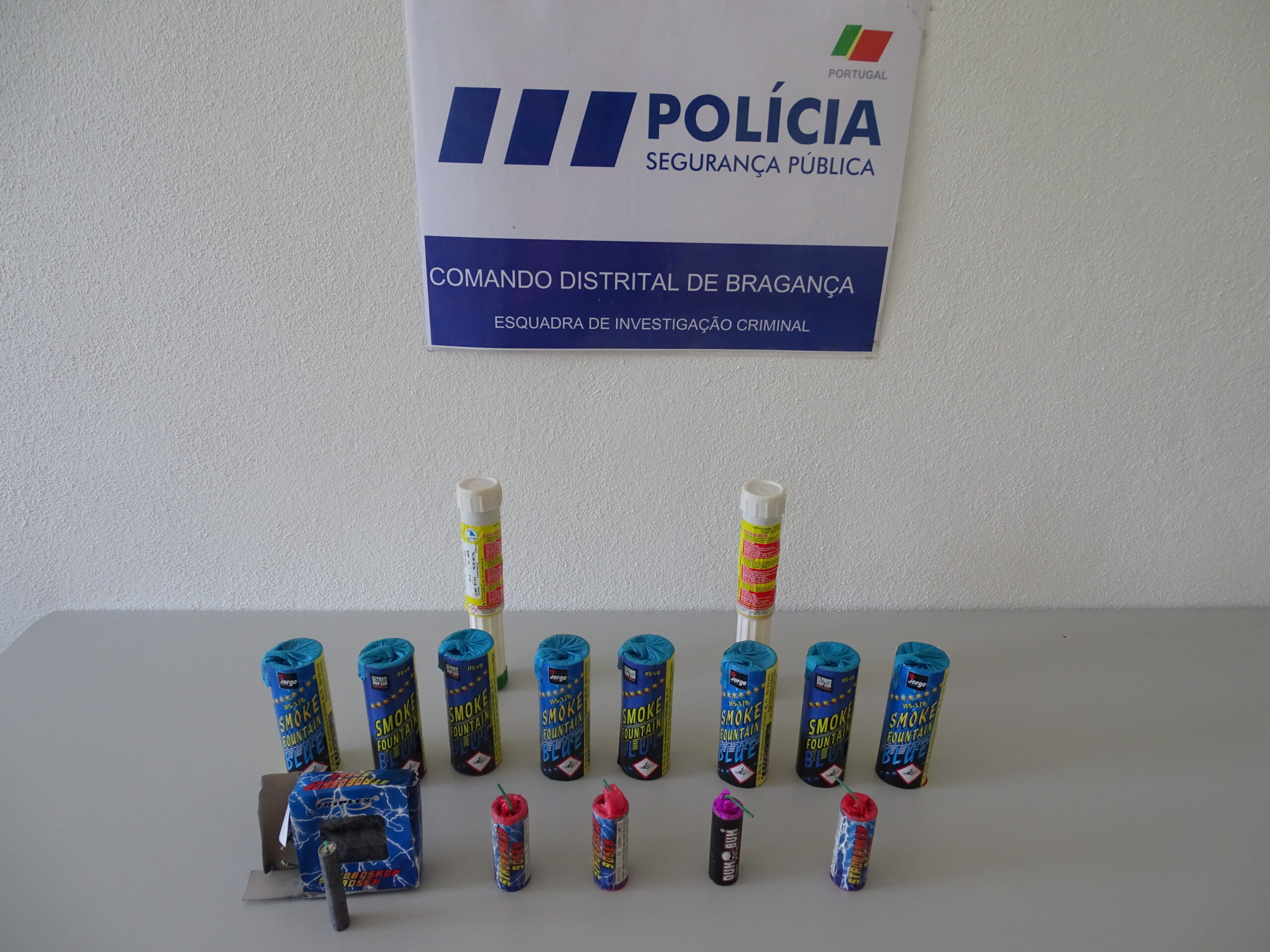 PSP de Bragança apreende material pirotécnico nos festejos da Final da Taça de Portugal