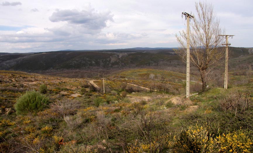 Exploração mineira a céu aberto perto da fronteira contestada em Portugal