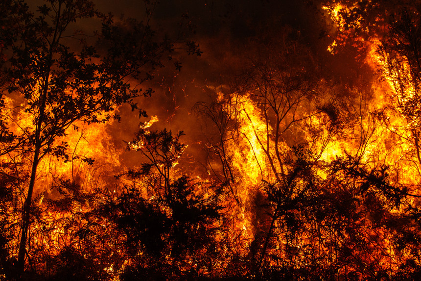 Incêndios em curso em vários pontos do distrito