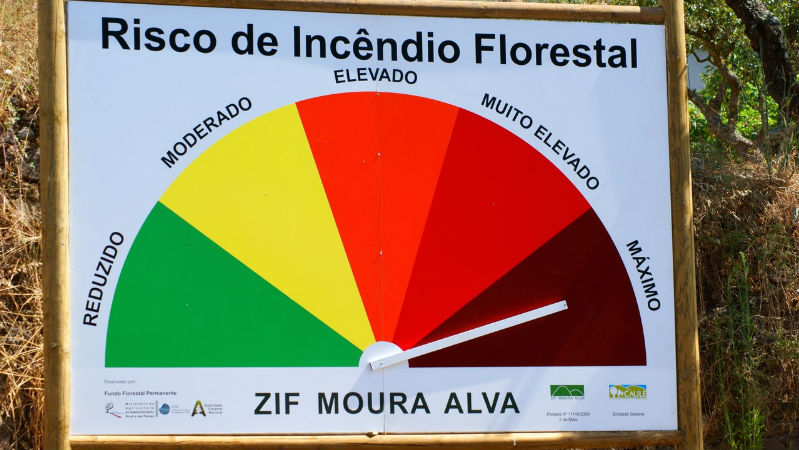 Distrito de Bragança com risco máximo de incêndio hoje