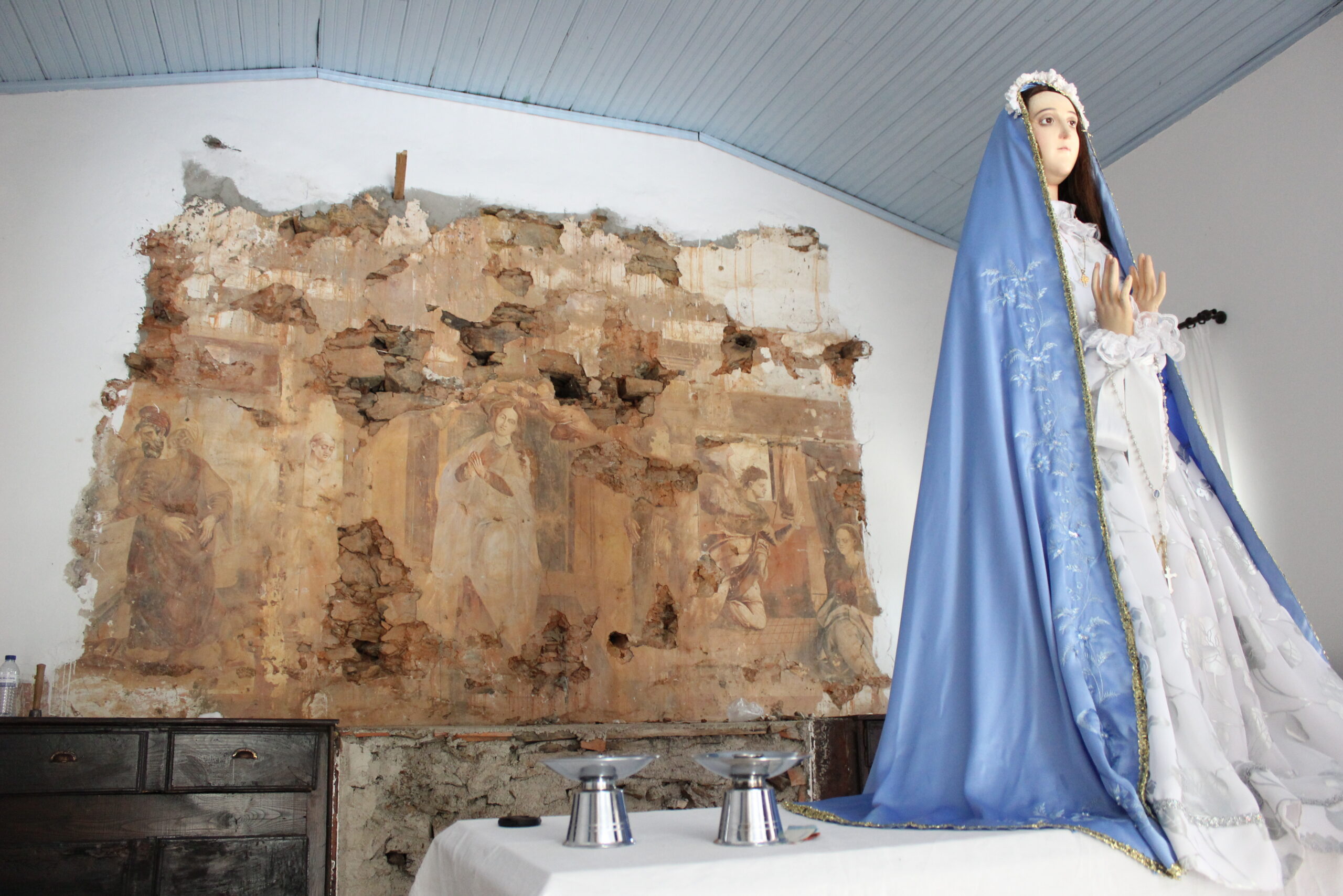 Falta de sensibilidade escondeu pinturas murais em Agrochão