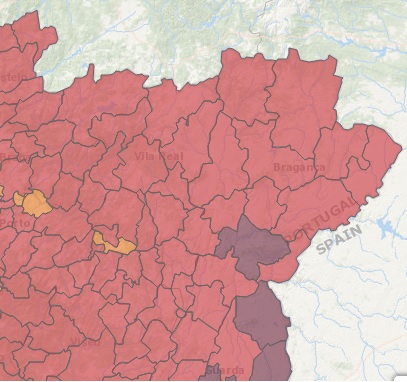 Bragança continua em situação de alerta face ao risco elevado de incêndio