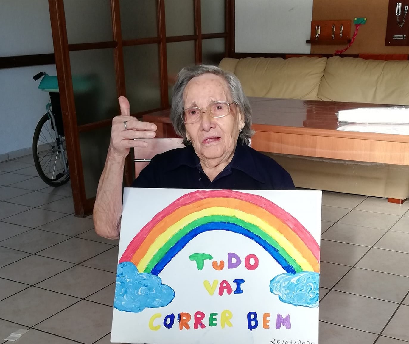 Idosa com mais de 100 anos recuperou da Covid-19 em Bragança