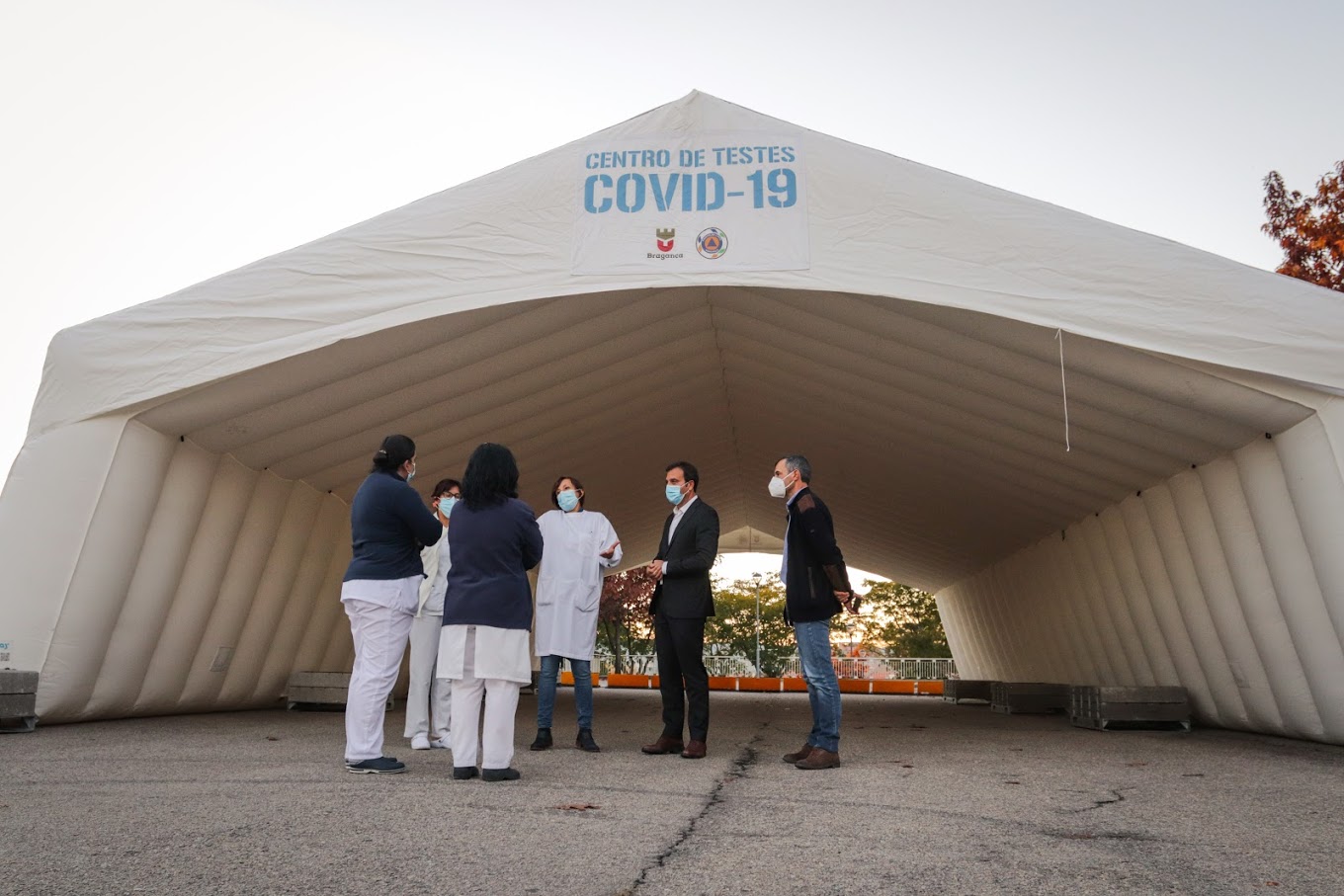Município de Bragança voltou a instalar centro de testes à Covid-19