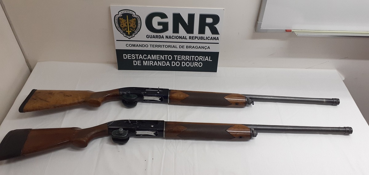 GNR apreendeu duas armas de fogo em Mogadouro