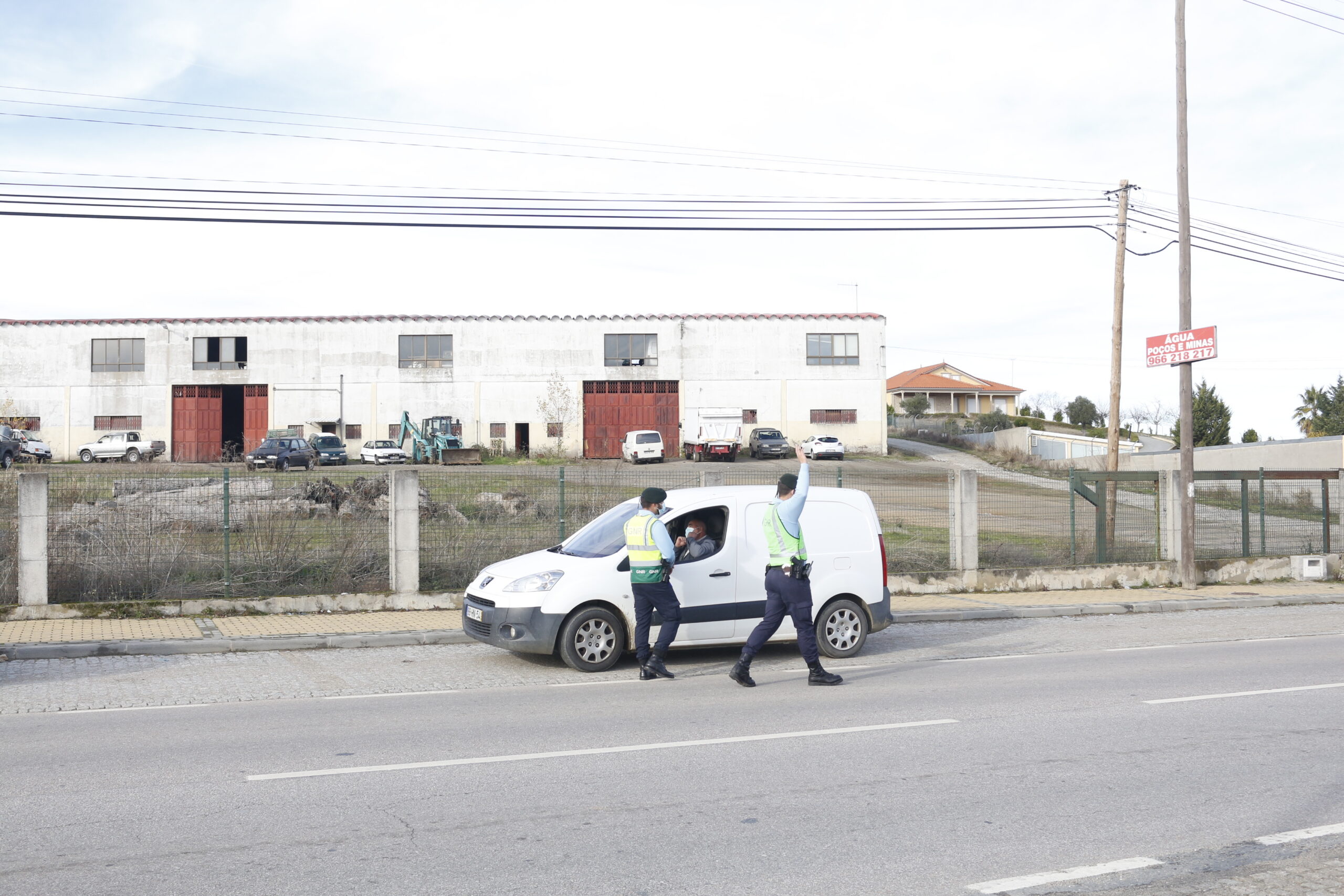 GNR controlou deslocações hoje em Bragança devido à proibição de circulação entre concelhos