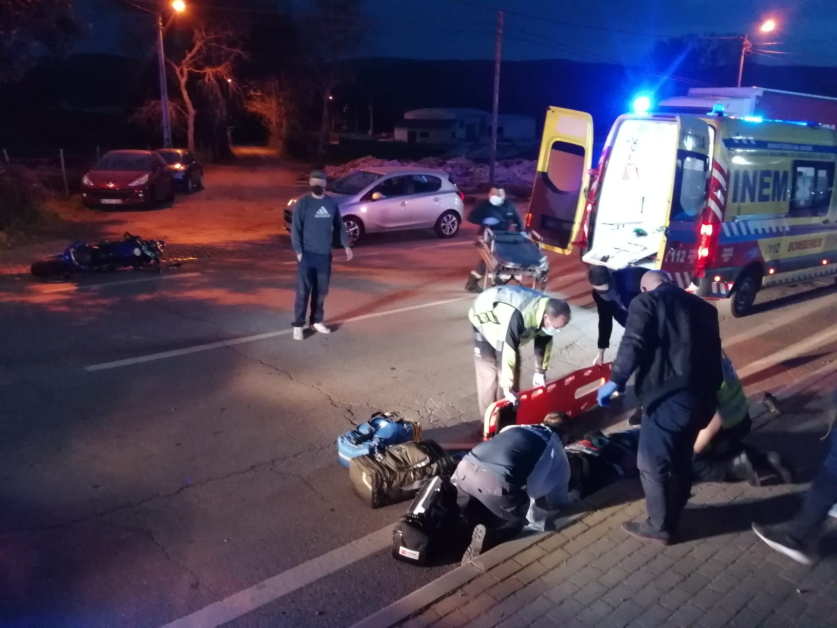 Homem de 25 anos ferido com gravidade em acidente de moto em Bragança