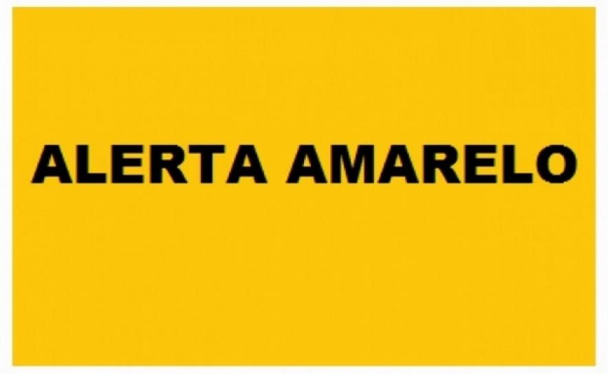 Distrito sob aviso amarelo devido à previsão de chuva e trovoada