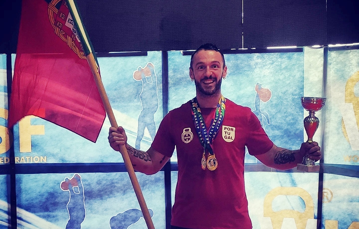 Mickael Alves tem raízes transmontanas e é campeão do mundo de kettlebell sport