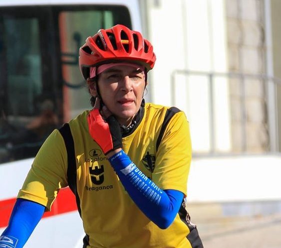 Sandra Cabral em bom plano na V Marcha BTT Villa de Rueva