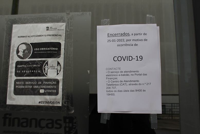 Finanças em Bragança encerradas por causa da covid-19