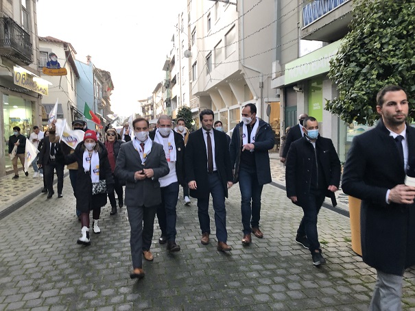 André Ventura esteve em Mirandela e defendeu verba mínima no OE para investir no interior do País