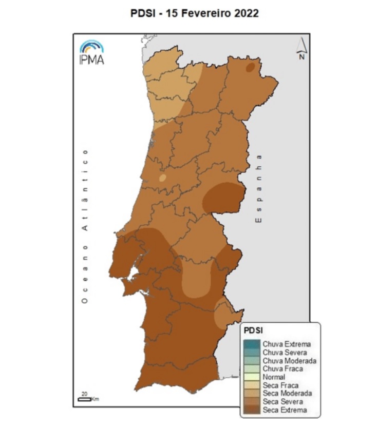 Seca agravou-se e mais de 90% do território está em seca severa ou extrema