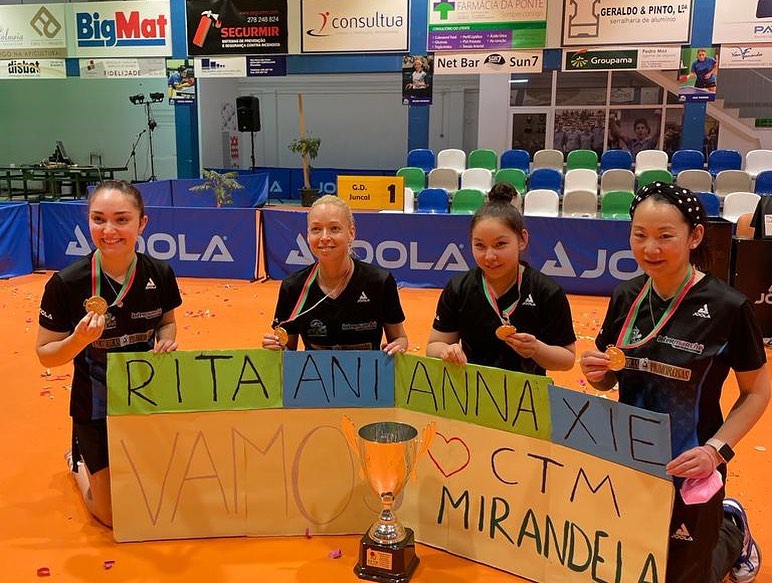 Ténis de Mesa: CTM Mirandela é campeão nacional da primeira divisão feminina