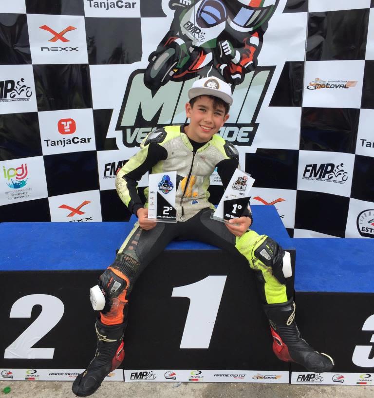 Piloto brigantino vence prova de abertura do Campeonato Nacional de Mini-velocidade