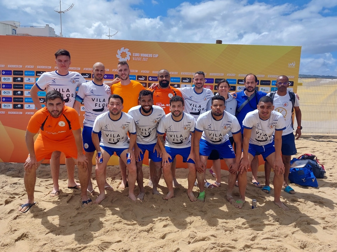 Futebol de Praia: Vila Flor SC termina participação na Euro Winners Challenge com derrota