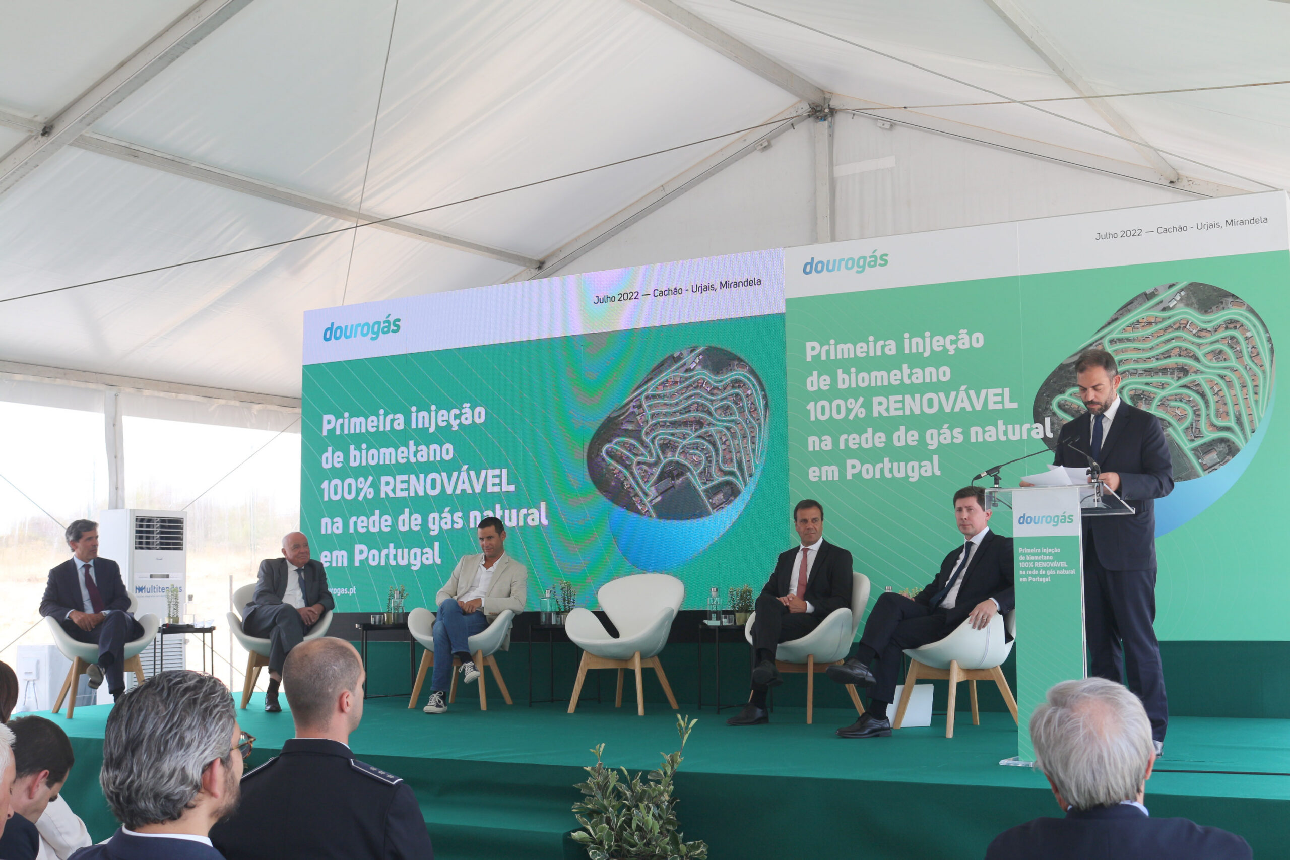 Gás 100% renovável entra pela primeira vez na rede nacional em Mirandela