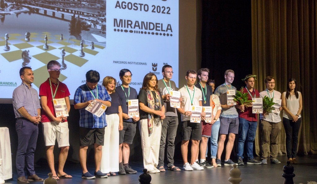 Xadrez: Mirandela recebeu cerca de 140 xadrezistas de 26 nacionalidades