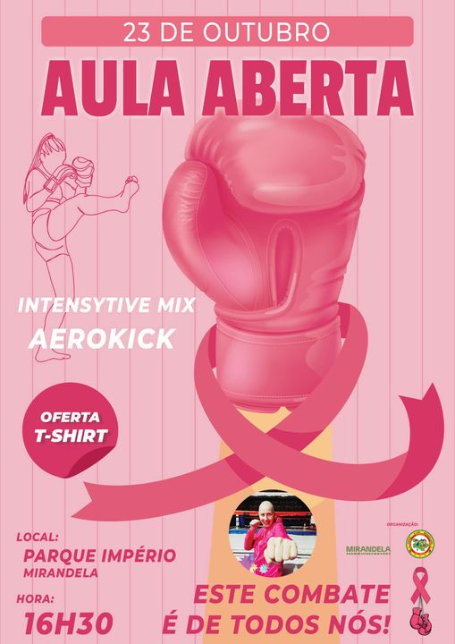 Kickboxing: Ginásio Clube Mirandelense promove aula de aerokick intensitive mix para a prevenção do cancro da mama