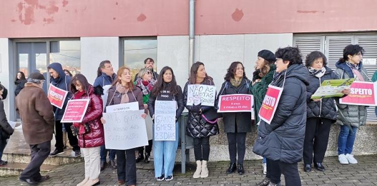 Professores de Bragança voltam hoje a protestar