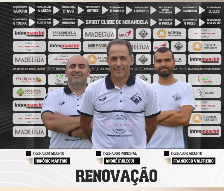 Mirandela oficializa renovação de André Irulegui