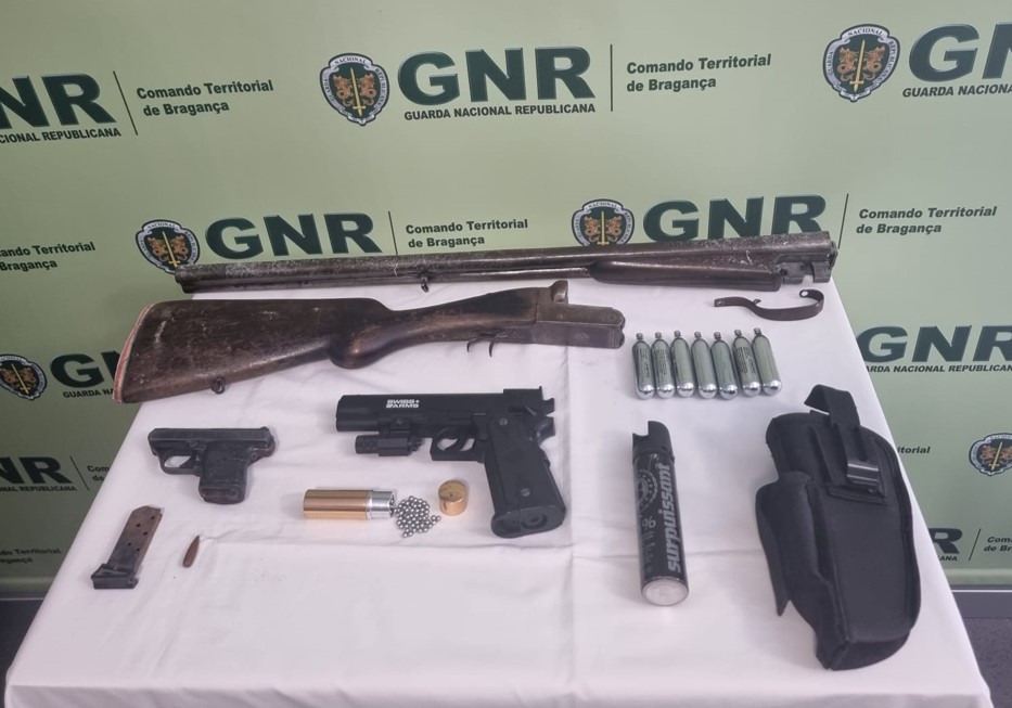 Detido em Mirandela na posse de armas proíbidas