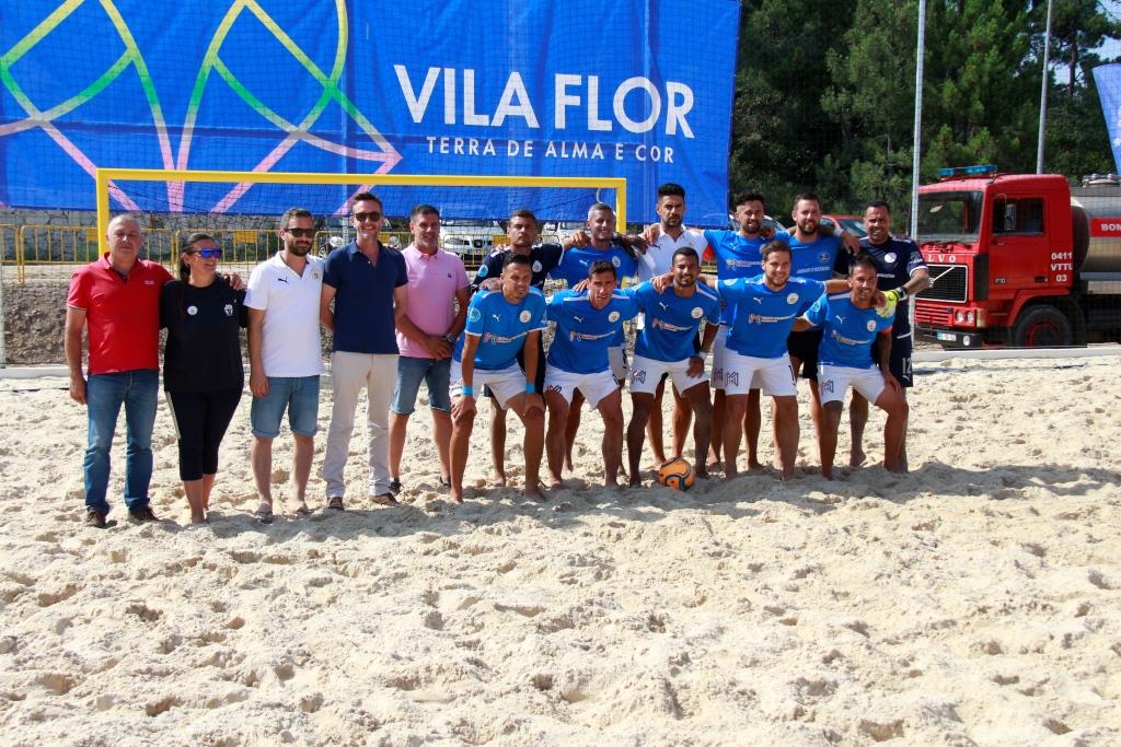 Campo de Futebol de Praia de Vila Flor inaugurado este sábado recebeu quinta jornada do Campeonato Nacional