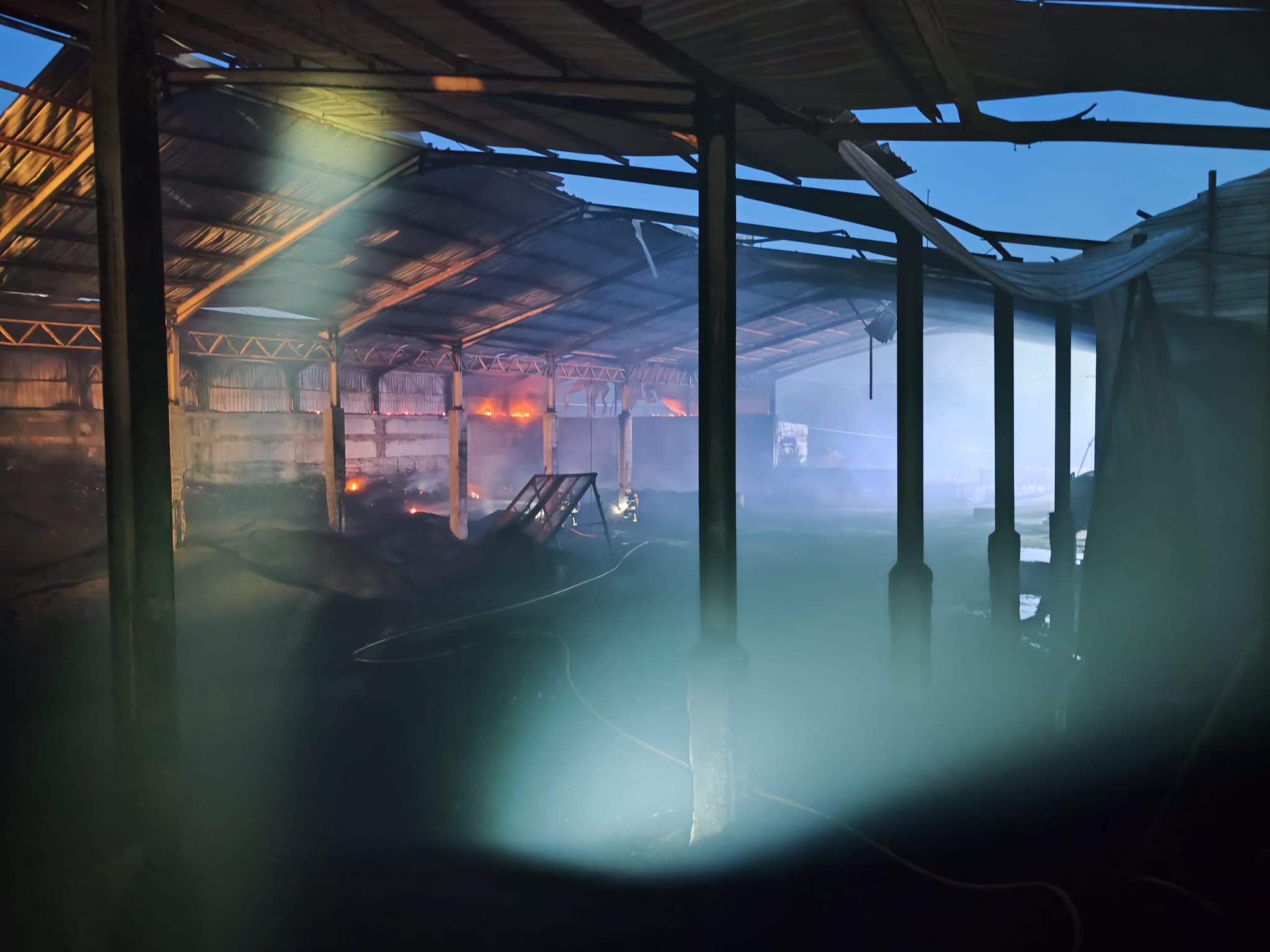 Incêndio destruiu dois armazéns de uma fábrica de óleos no concelho de Mirandela