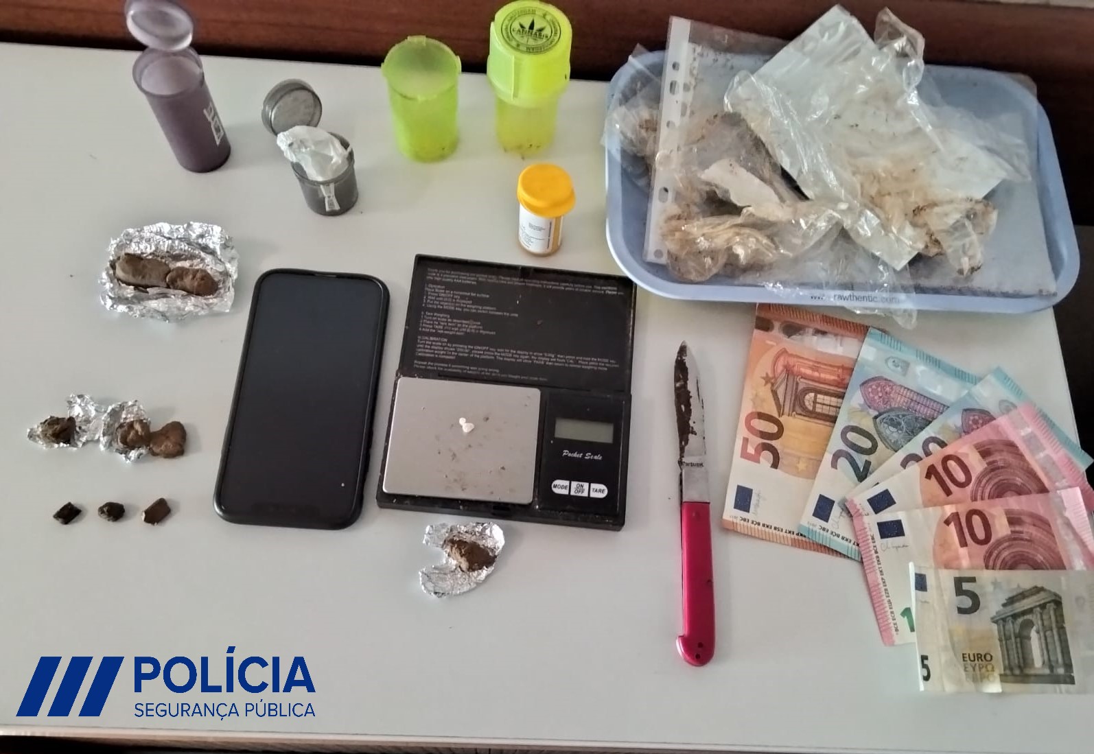 Jovem detido em Mirandela por tráfico de droga