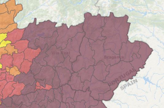 Temperaturas deixam distrito em alerta vermelho