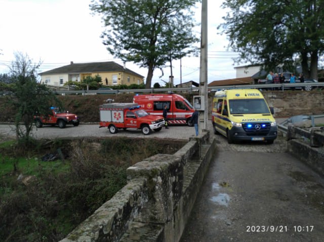 Acidente de moto4 faz dois feridos em Gimonde