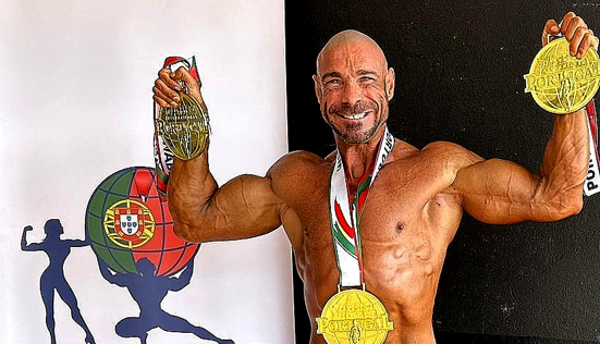 Brigantino Alberto Geraldes sagrou-se bicampeão nacional de culturismo clássico absoluto